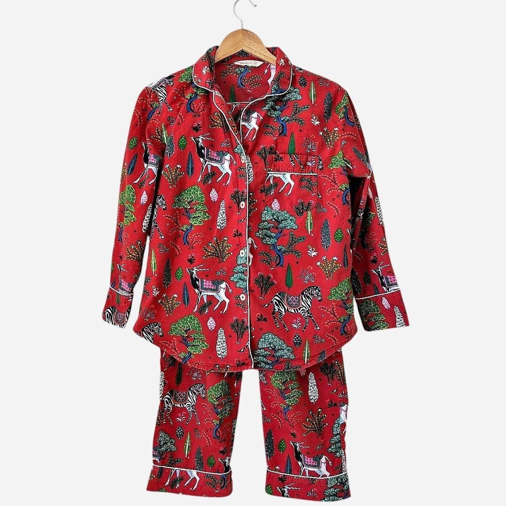Anthropologie Printfresh Womens Antelope Print Pajamas